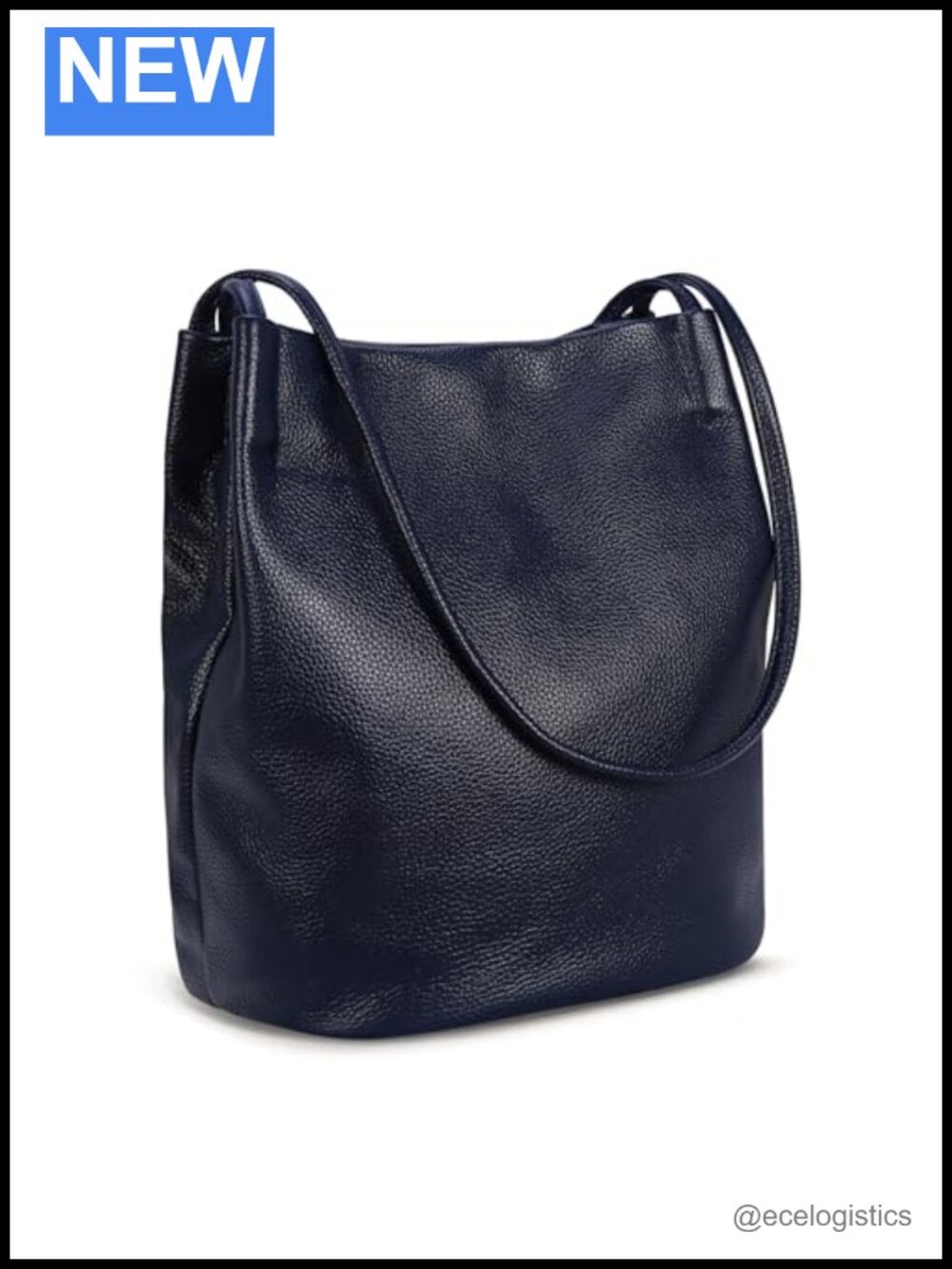 Genuine Leather 2-Piece Tote Purse Set Shoulder Hobo Bags Stylish Handbags for
